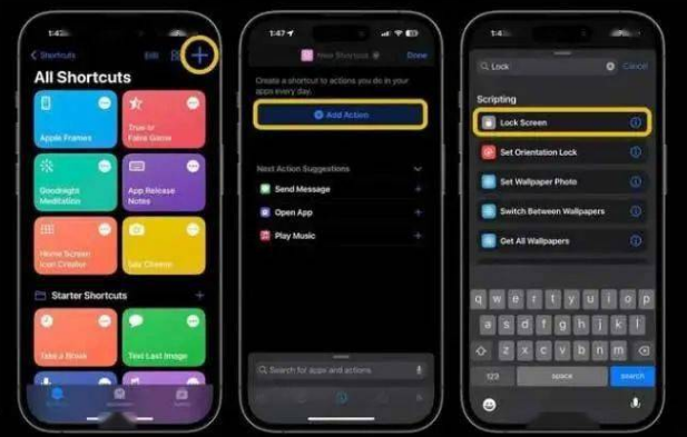 古丈苹果14锁屏维修店分享iPhone14升级iOS16.4后如何创建锁屏快捷方式 