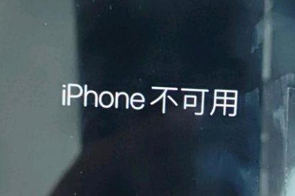 古丈苹果服务网点分享锁屏界面显示“iPhone 不可用”如何解决 